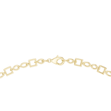 14K Solid Gold Lab Diamond Station Necklace, Yellow Gold, view 4