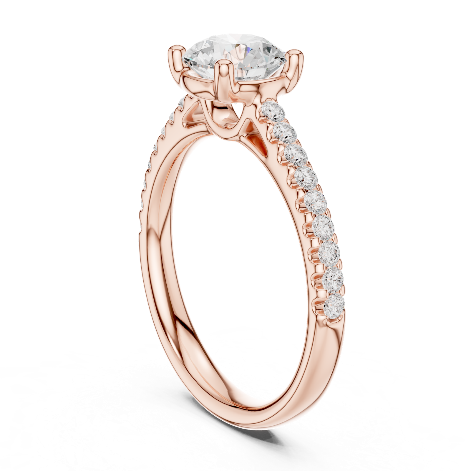 Gold Ring DDLR-631, Rose Gold