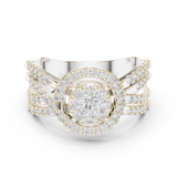 Gold Ring 19-120008L, White Gold