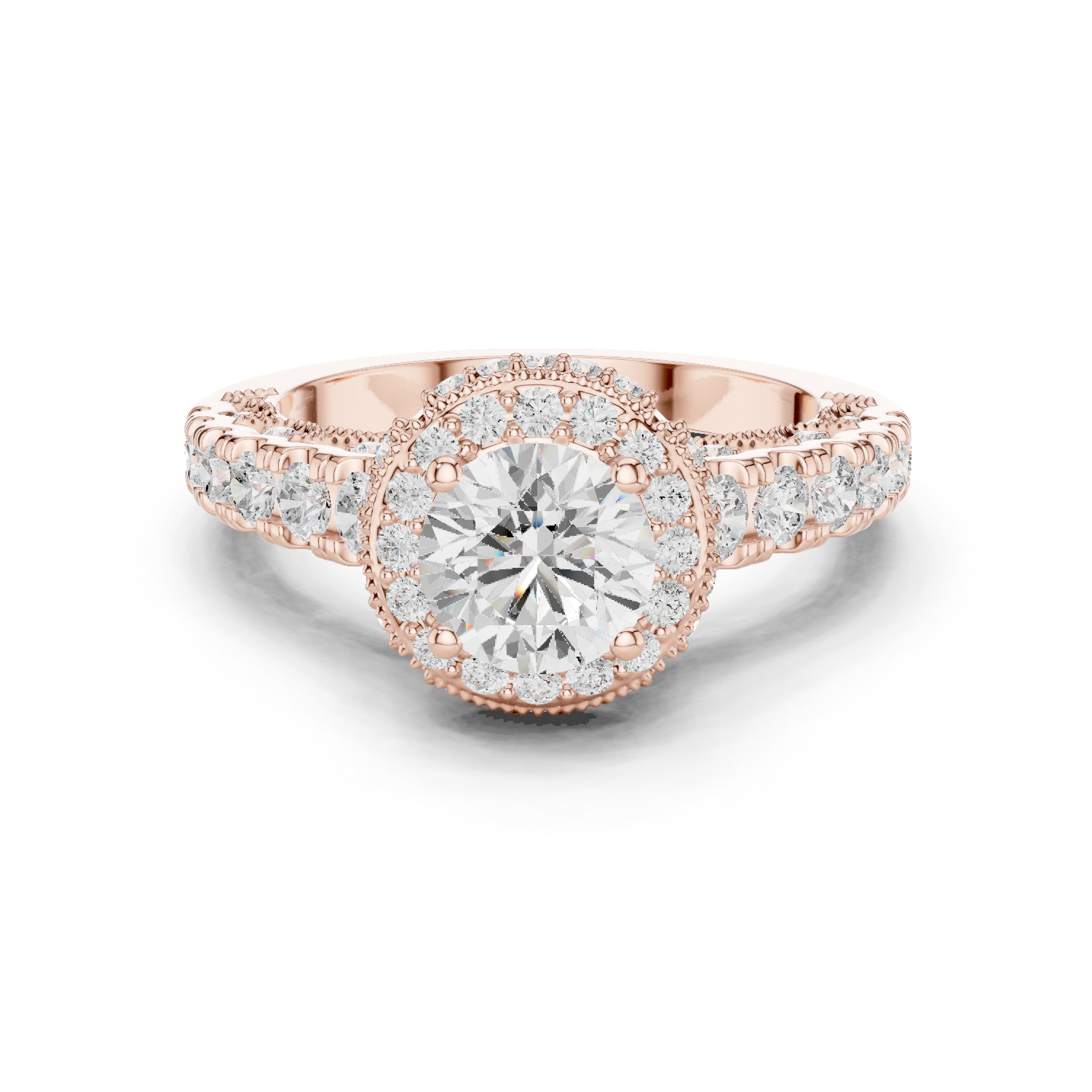 Gold Ring DDLR-778, Rose Gold