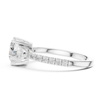 Gold Ring DDLR-858, White Gold, view 3