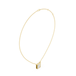 Gold Jewelry DDPO-007, Princess center stone, Yellow Gold, view 1