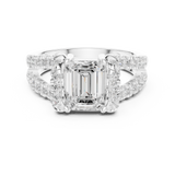 Gold Ring DDLR-409, White Gold, view 4