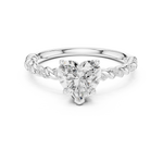 Gold Ring DDLR-396, White Gold, view 4