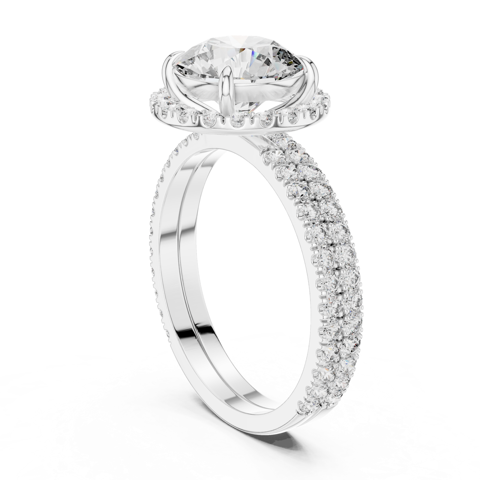 Gold Ring DDLR-006, White Gold