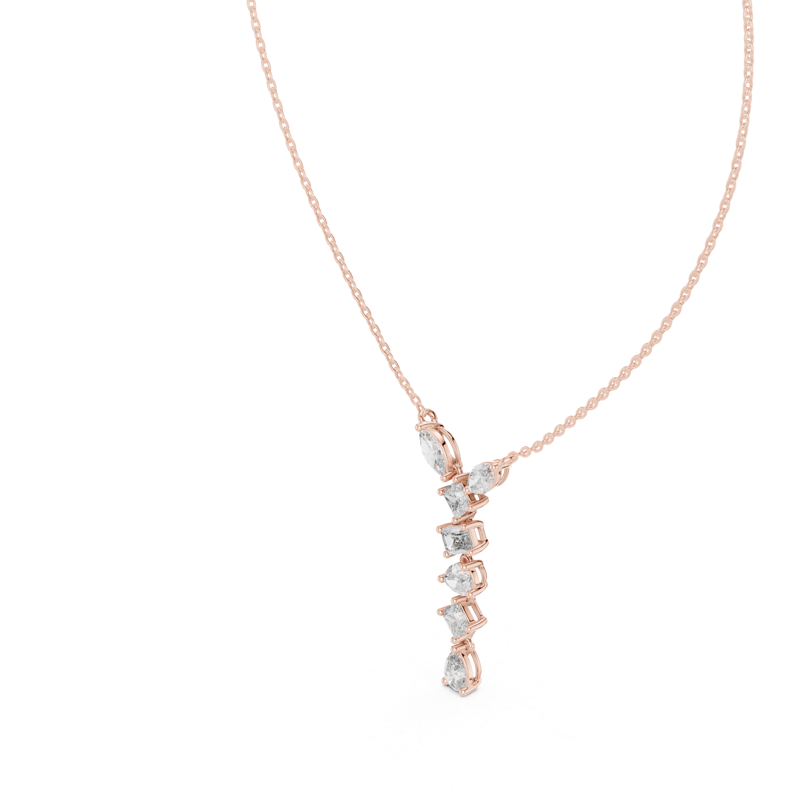 Gold Pendant GPD-0070, Rose Gold, view 2