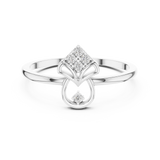 Gold Ring DR-6214, White Gold