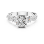 Gold Ring DDLR-1033, White Gold, view 4