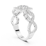 Gold Ring 19-120007L, White Gold, view 1