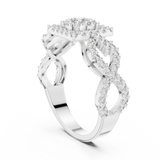 Gold Ring 19-120007L, White Gold, view 1
