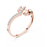 Gold Ring 1 (218), Rose Gold, view 2