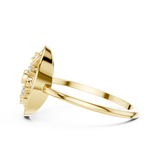 Gold Ring DR-6257, Yellow Gold, view 3