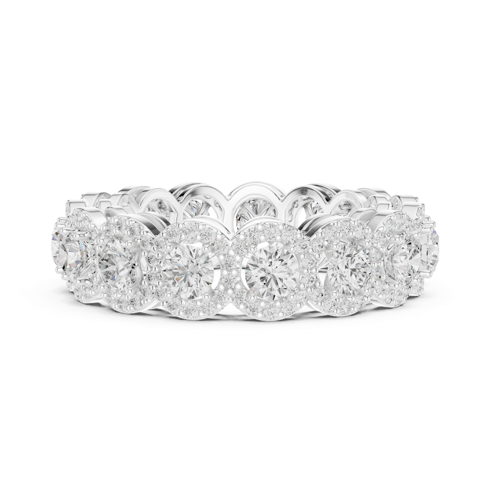 Gold Ring DDLR-764, White Gold, view 3