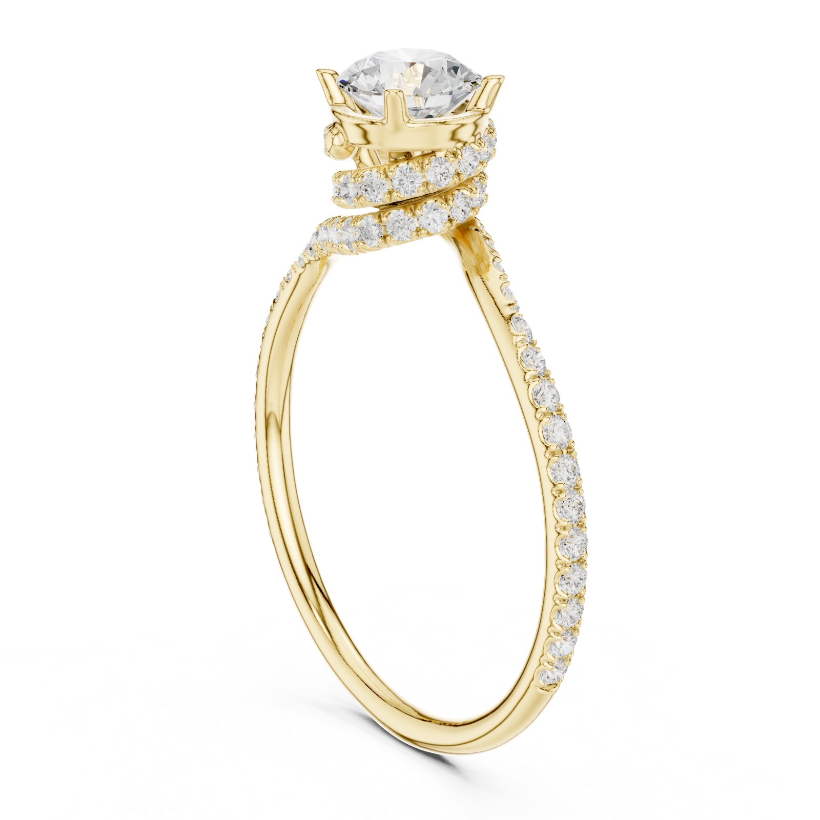 Gold Ring LR-0341, Yellow Gold, view 1