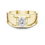 Gold Men's Ring GGR-0023, Yellow Gold, view 4