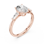 Gold Ring DDLR-287, Rose Gold, view 2