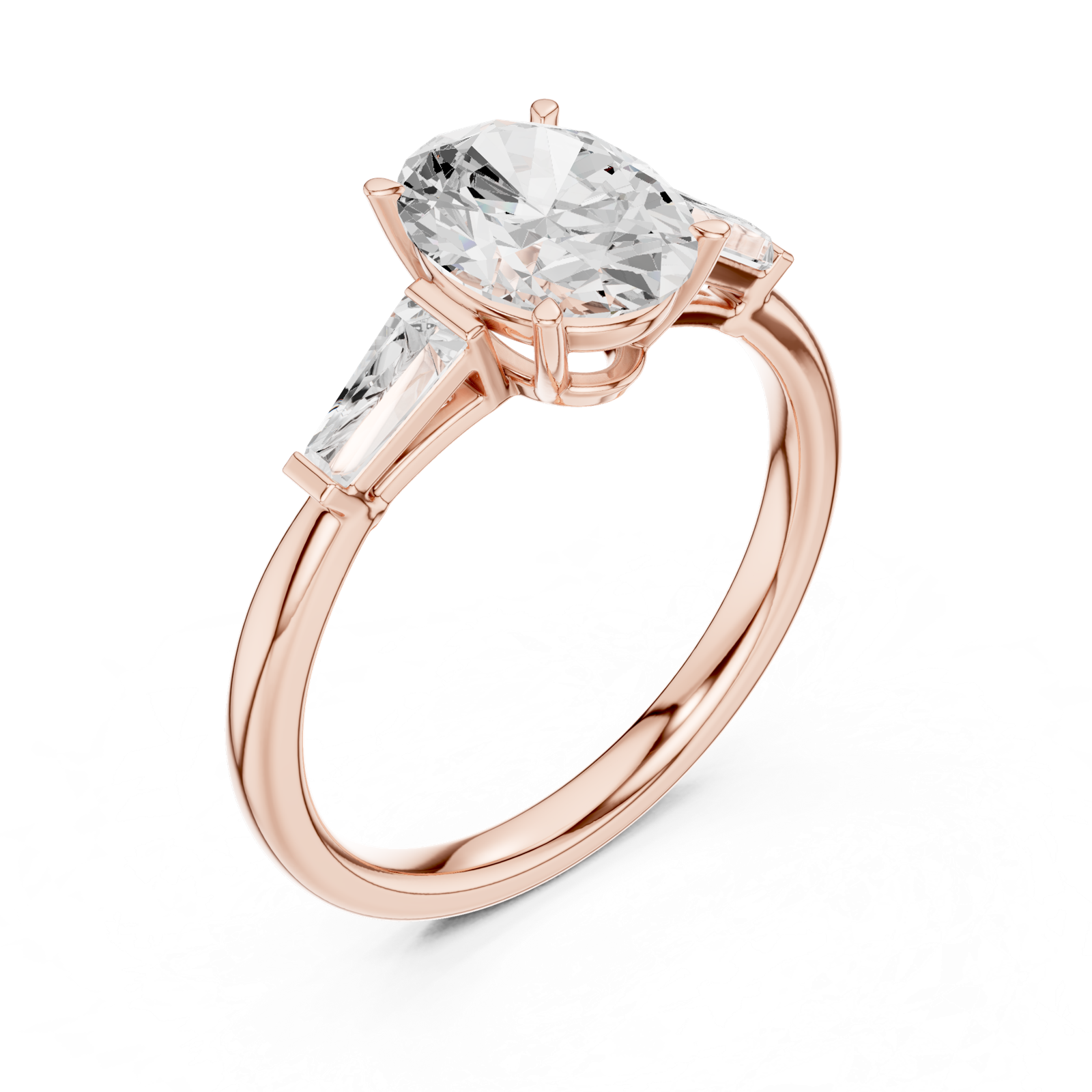 Gold Ring DDLR-287, Rose Gold, view 2