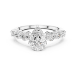 Gold Ring DDLR-1090, White Gold, view 4