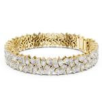 14K Solid Gold Lab Diamond Bracelet, Yellow Gold, view 1