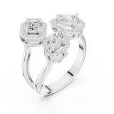 Gold Ring DDLR-530, White Gold, view 2