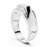 Gold Men's Ring GGR-0023, White Gold, view 1