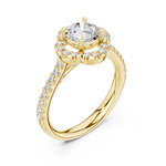 Gold Ring DDLR-670, Yellow Gold, view 2