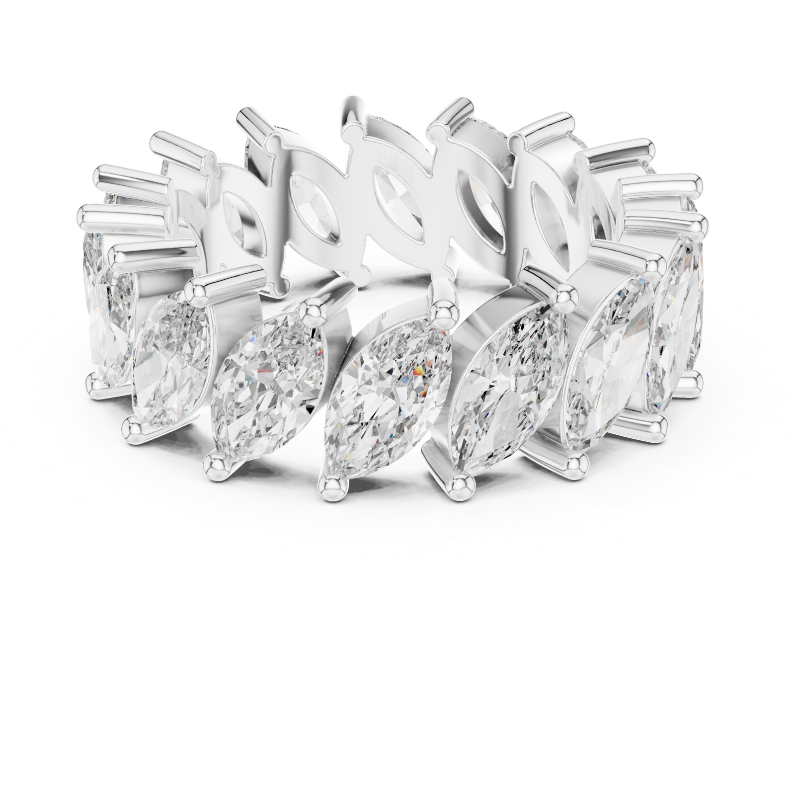 Gold Ring DDLR-247, White Gold, view 4