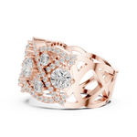 Gold Ring DDLR-460, Rose Gold, view 3