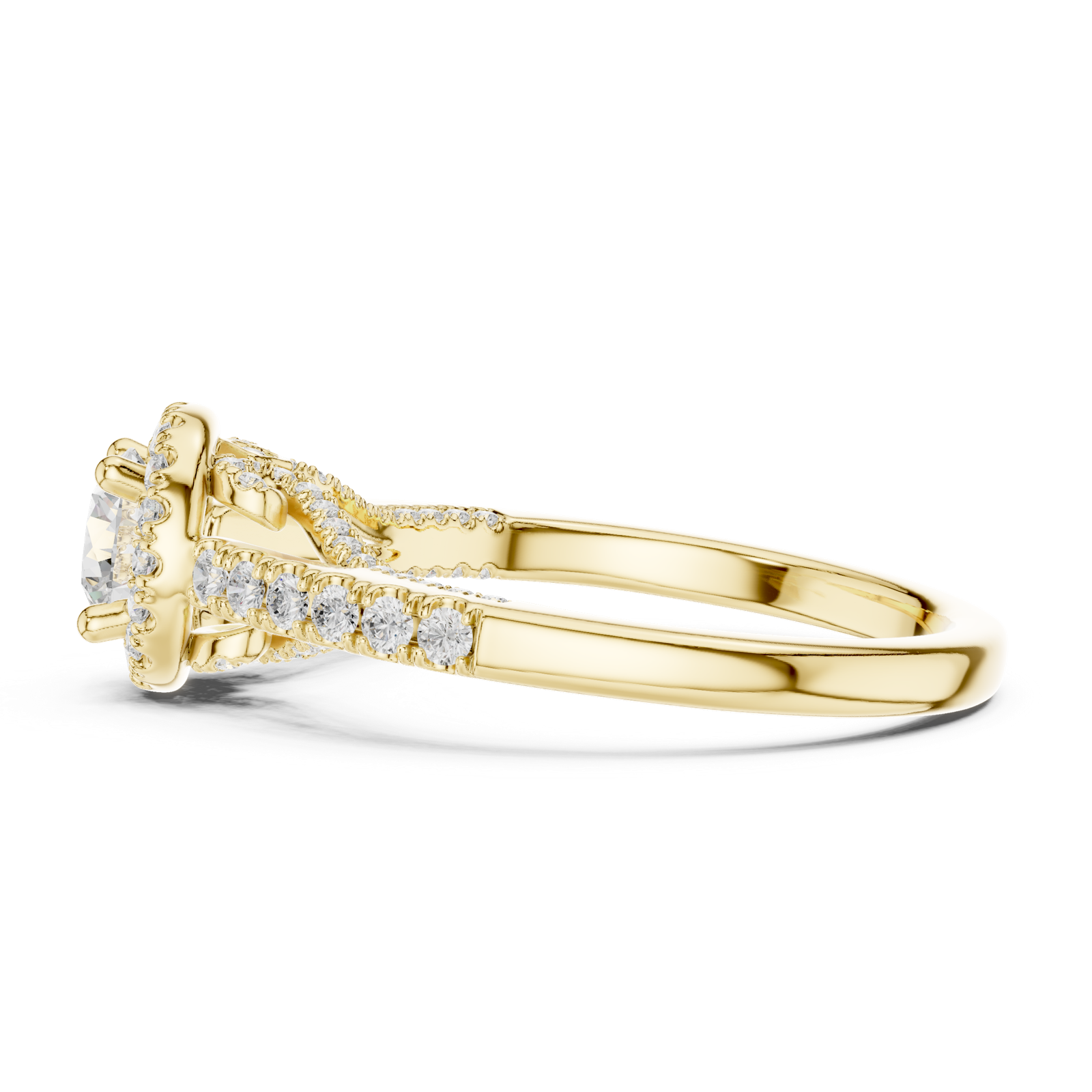 Gold Ring LR-0218, Yellow Gold, view 3