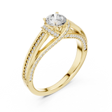 Gold Ring LR-0304, Yellow Gold, view 2