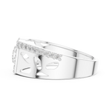 Gold Ring LR-01 (20), White Gold, view 3