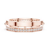 Gold Ring R27-01-2, Rose Gold, view 3