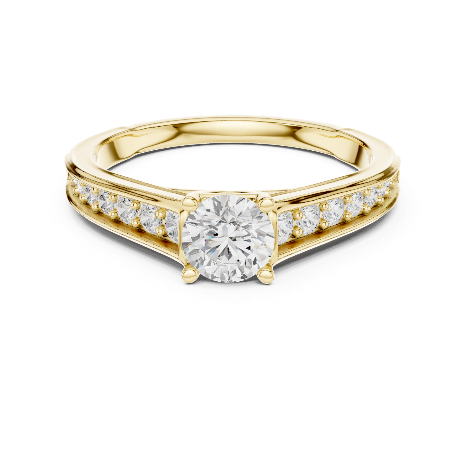 Gold Ring LR-0309, Yellow Gold, view 4