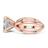 Gold Ring DDLR-051, Rose Gold, view 3