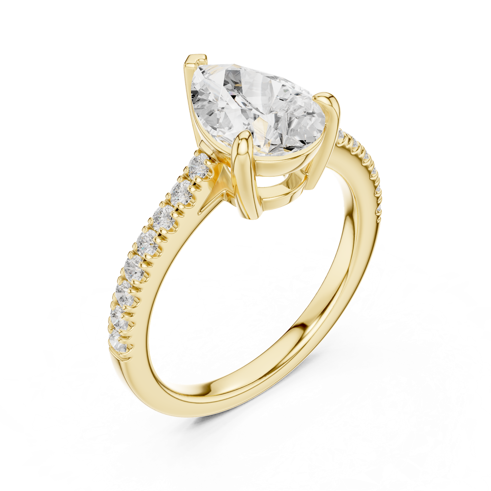 Gold Ring DDLR-915, Yellow Gold, view 2