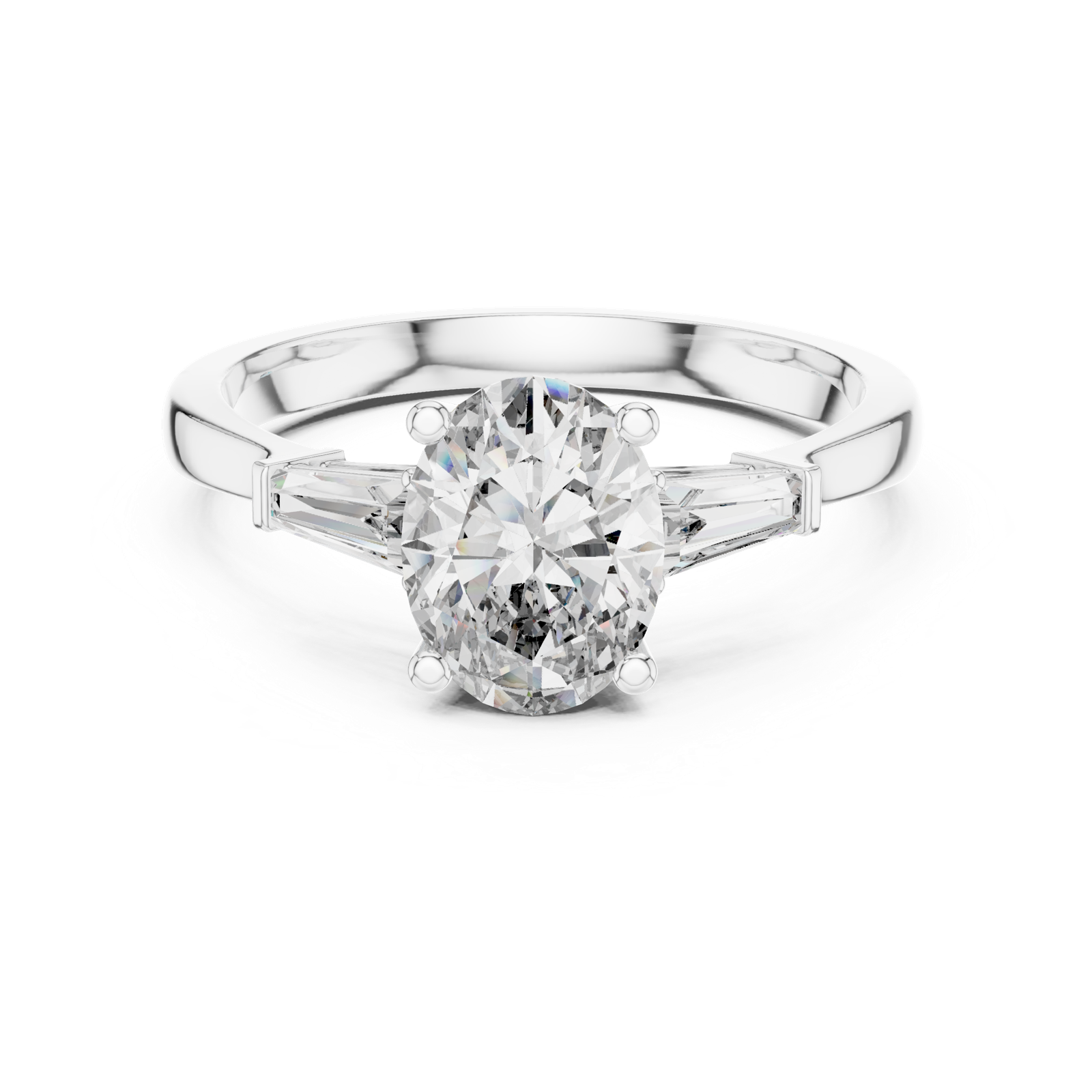 Gold Ring 00001L (32), White Gold