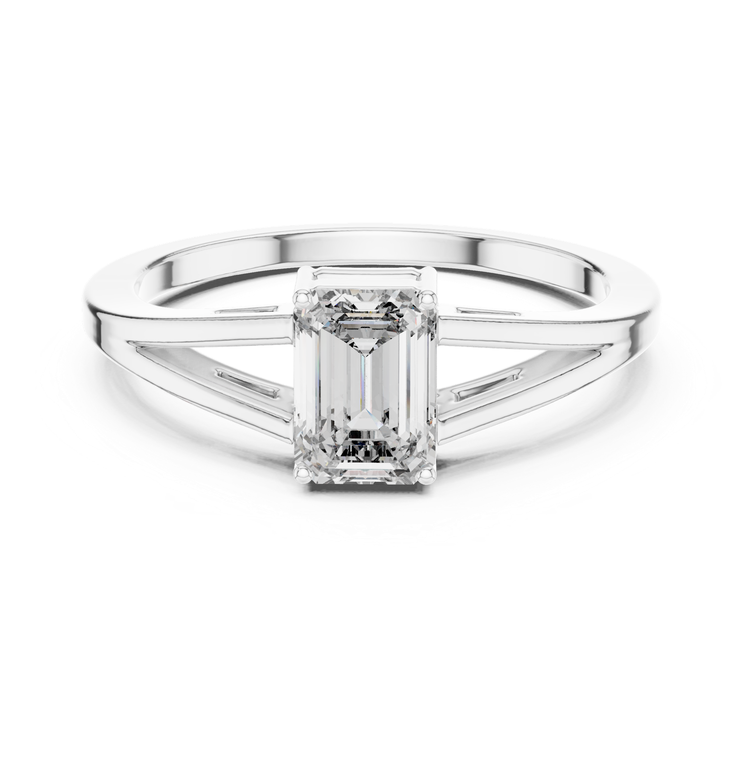Gold Ring AVBLR-128, White Gold, view 4
