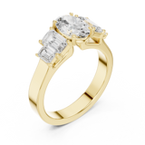 Gold Ring DDLR-1063, Yellow Gold, view 2