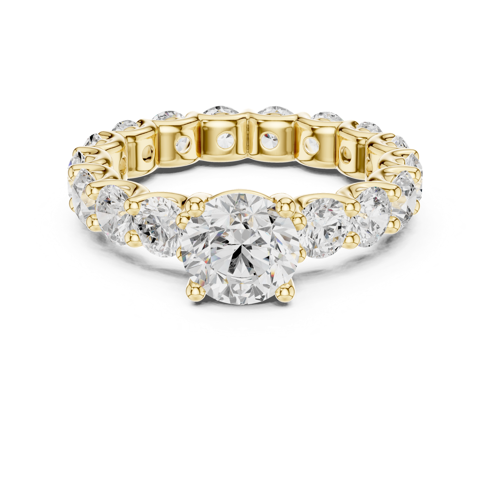 Gold Ring DDLR-656, Yellow Gold, view 4