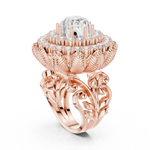 Gold Ring DDLR-752, Rose Gold, view 1
