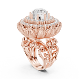 Gold Ring DDLR-752, Rose Gold, view 1