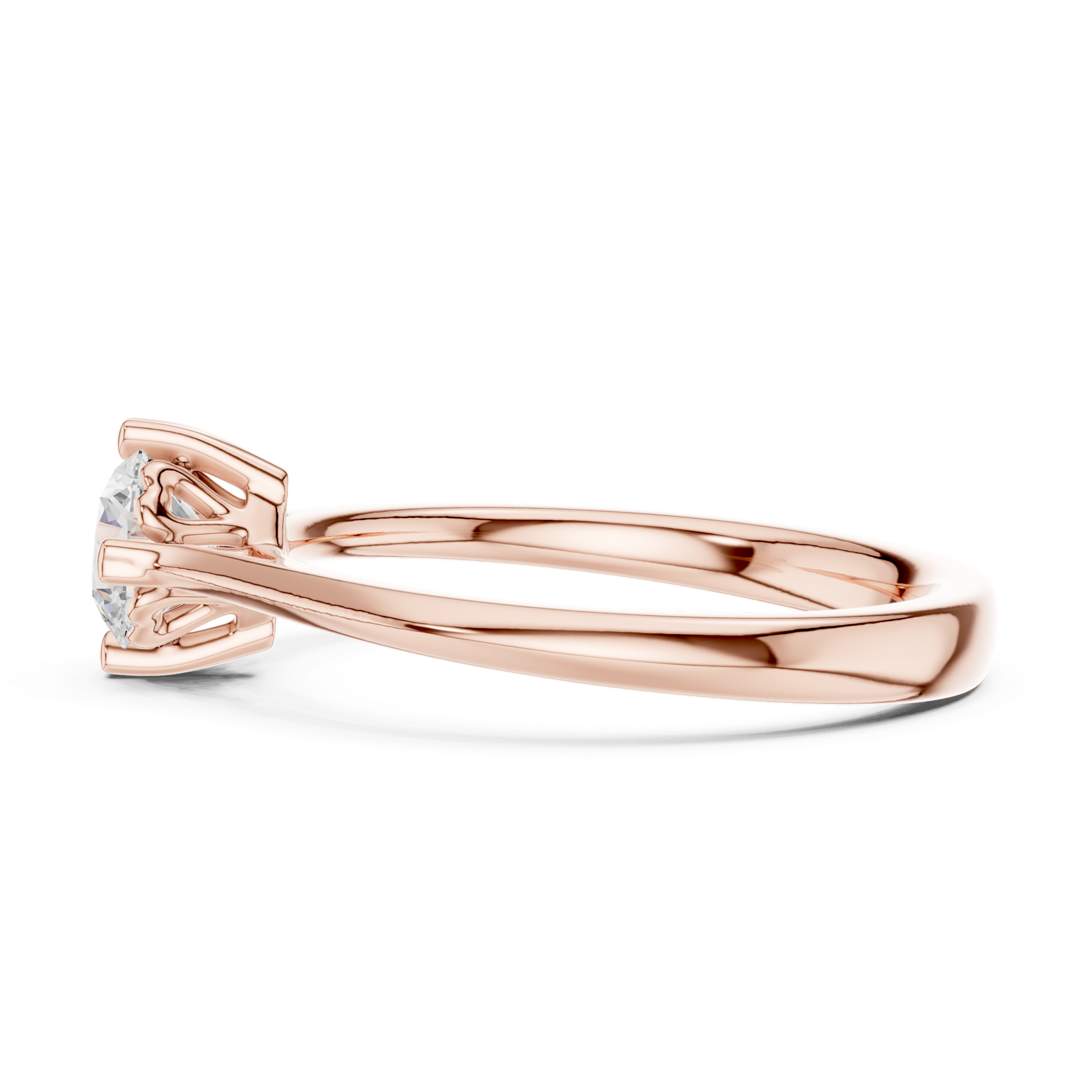Gold Ring DDLR-548, Rose Gold, view 3