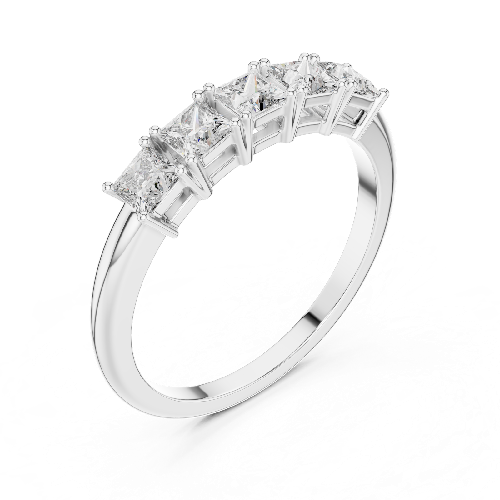 Gold Ring L03-1175, White Gold, view 2
