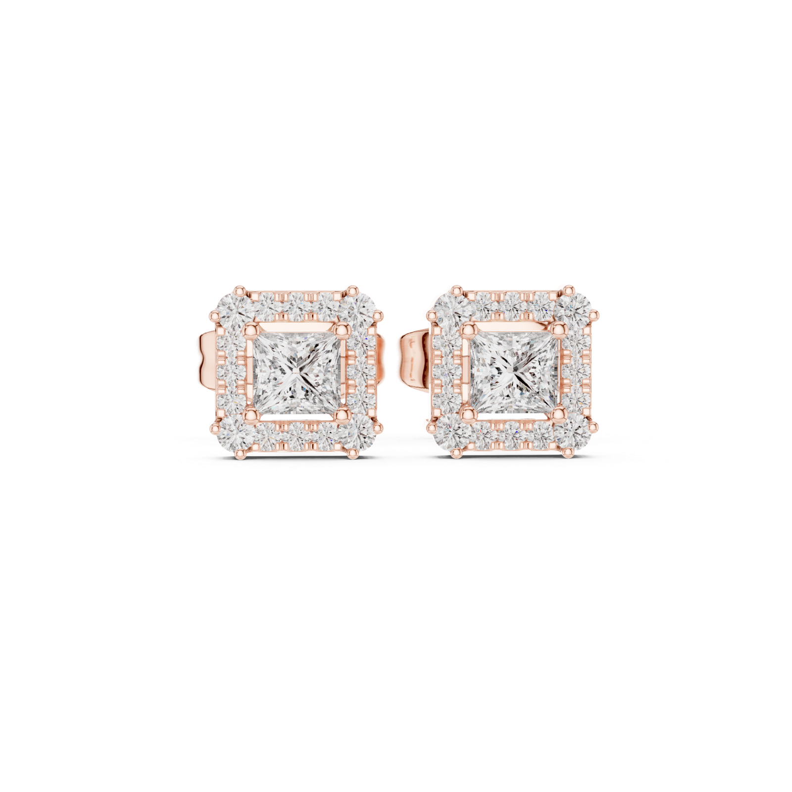 Gold Earrings 3-10003E_111_S, Rose Gold
