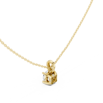 Gold Jewelry, Cushion center stone, Yellow Gold, view 2