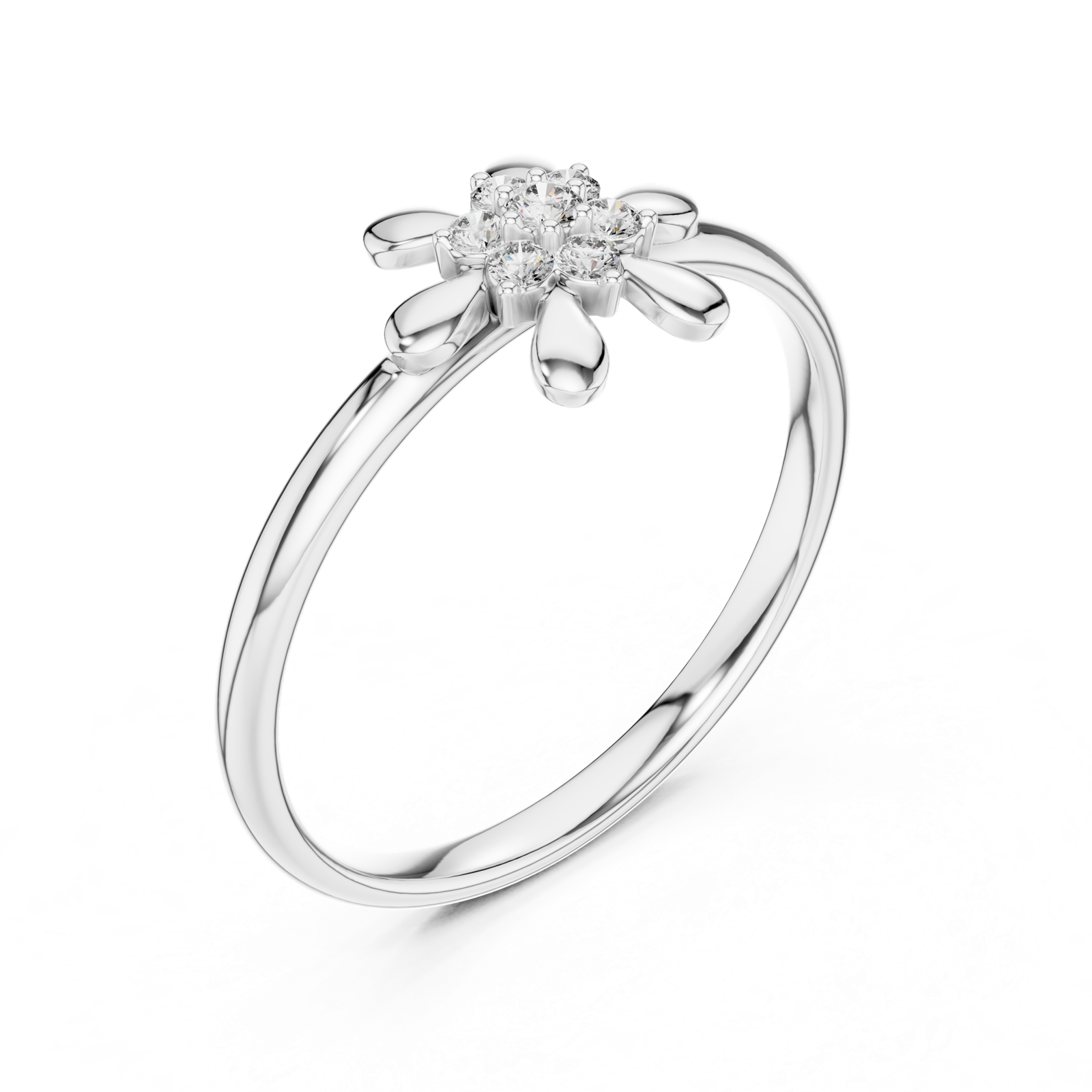 Gold Ring 1 (373), White Gold, view 2