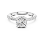 Gold Ring DDLR-873, White Gold, view 4
