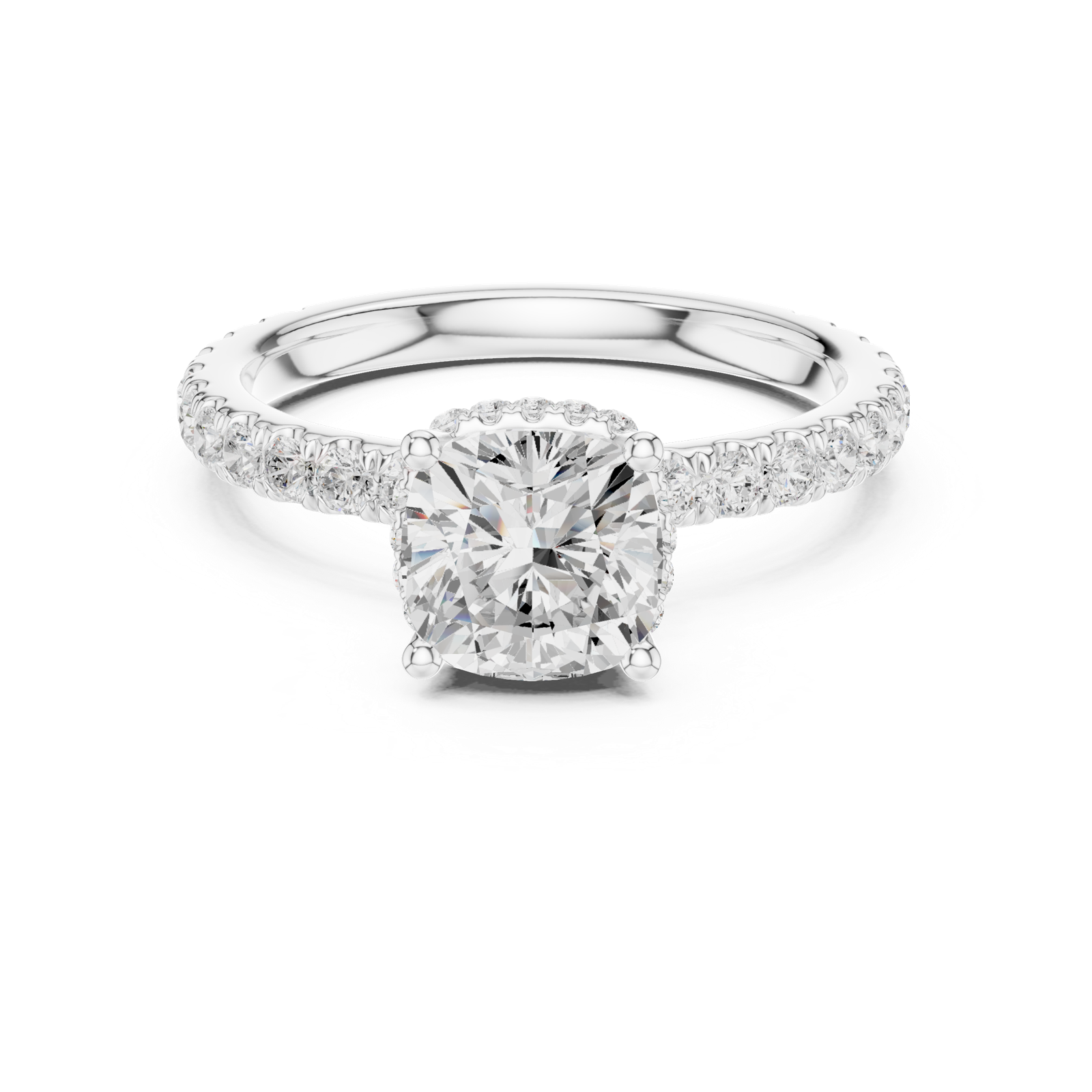 Gold Ring DDLR-873, White Gold, view 4