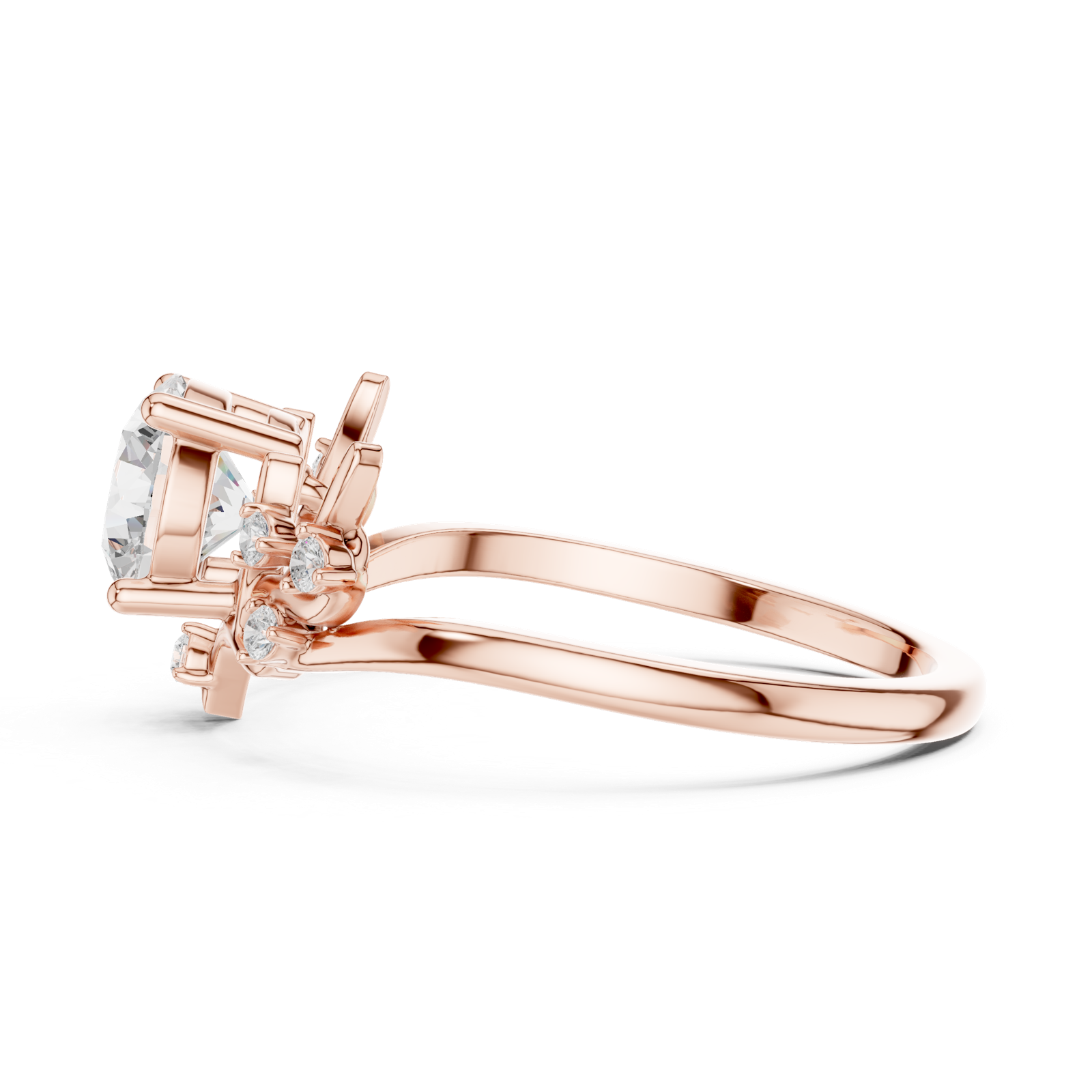 Gold Ring SBWR(33), Rose Gold, view 3