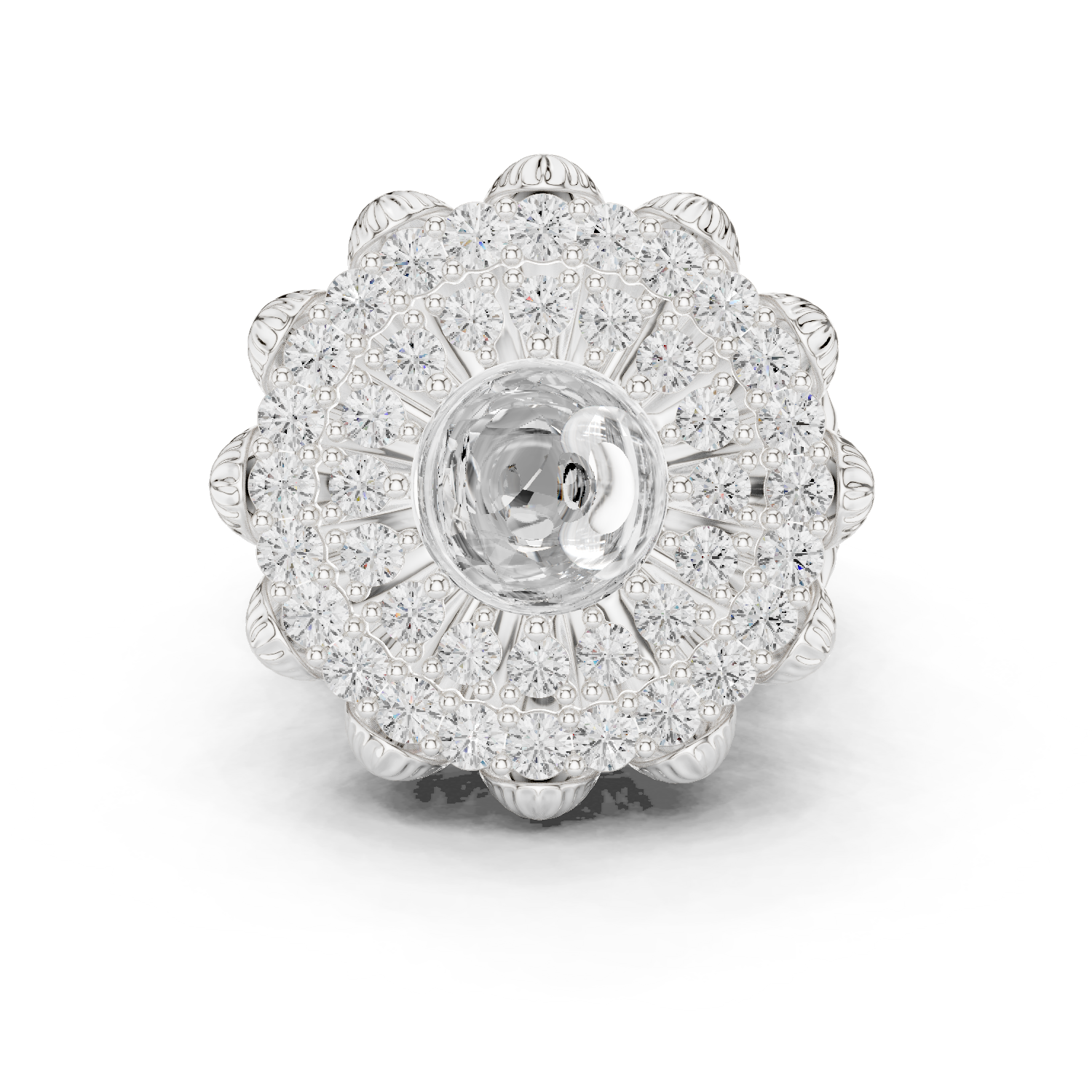 Gold Ring DDLR-752, White Gold